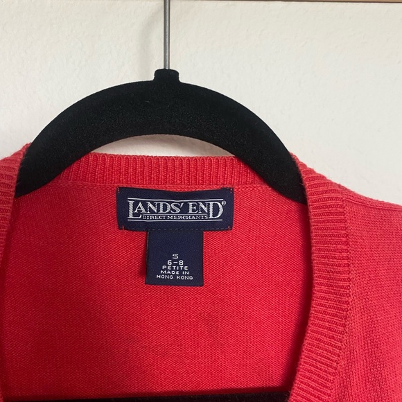 Vintage 100% cotton red cardigan - Picture 2 of 6